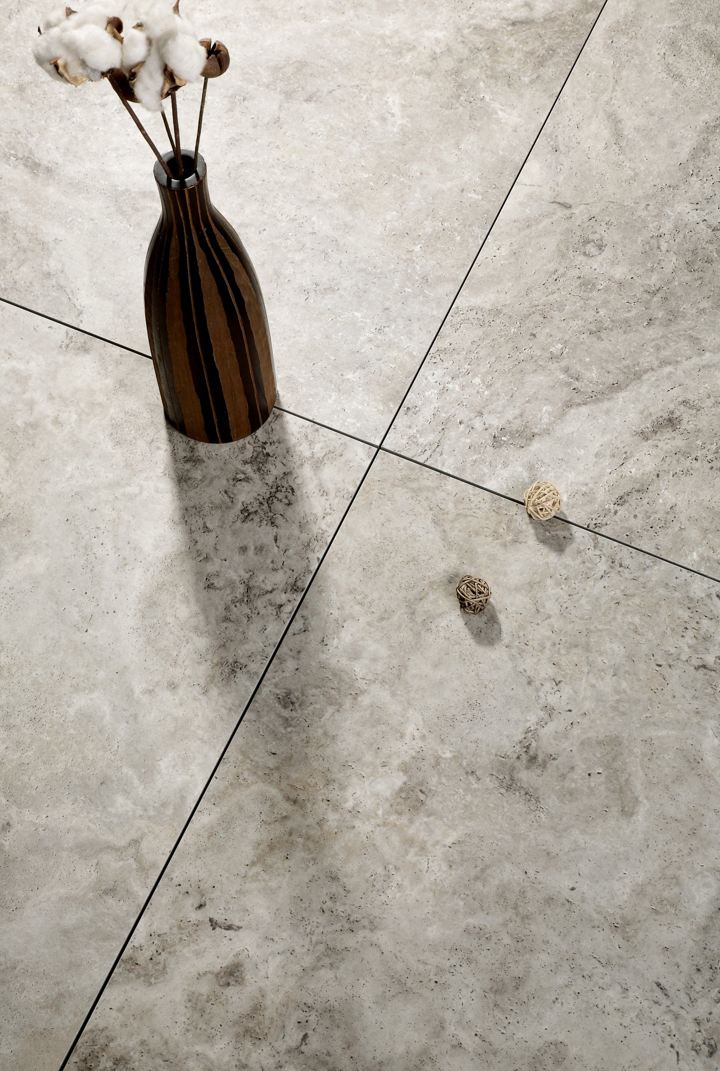 Burton Silver Travertine Look Porcelain Tile