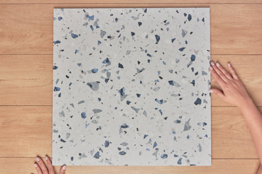 Desmond Blue Terrazzo Look Porcelain Tile