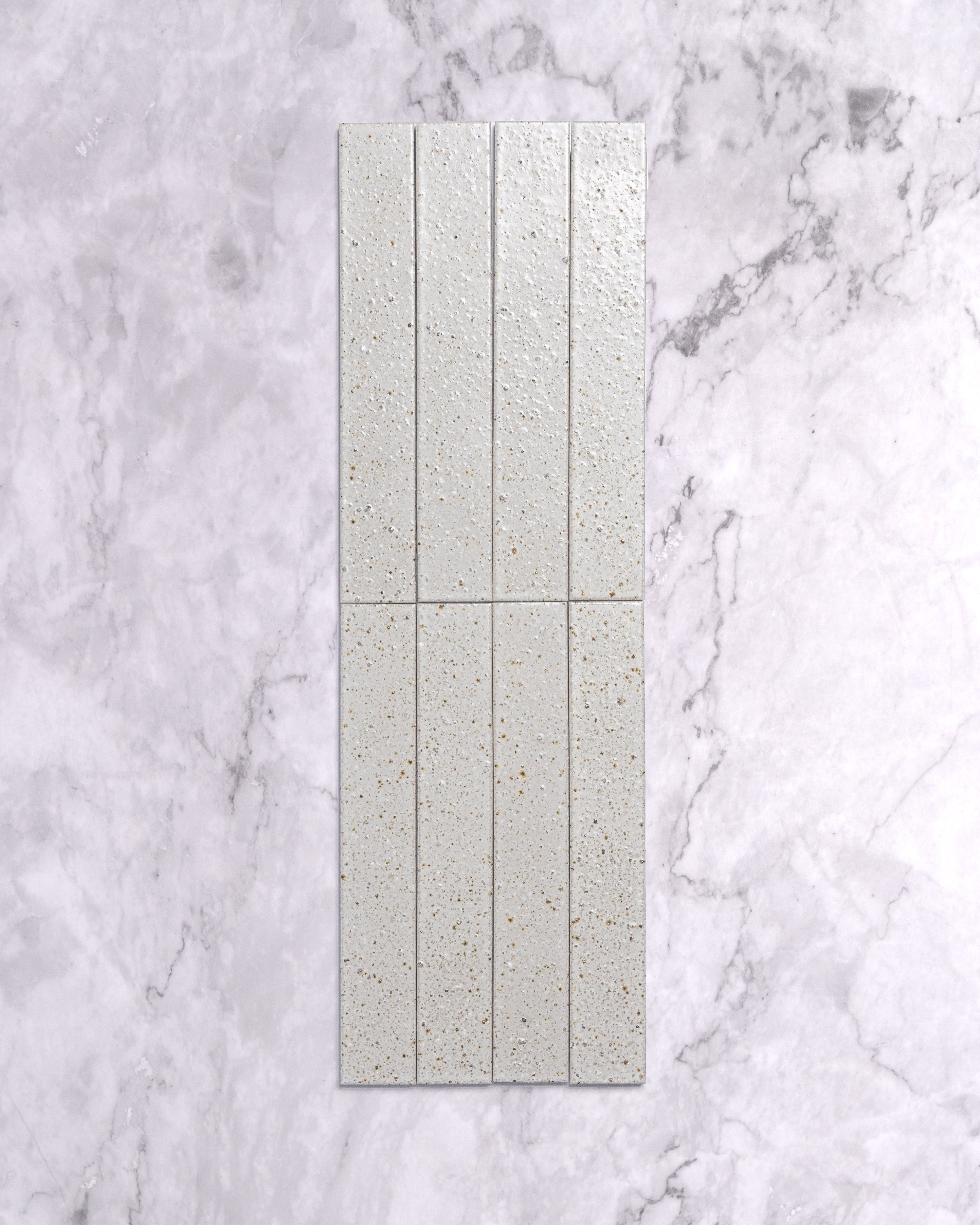 Hatsu Long Brick White Hand Glazed Japanese Tile