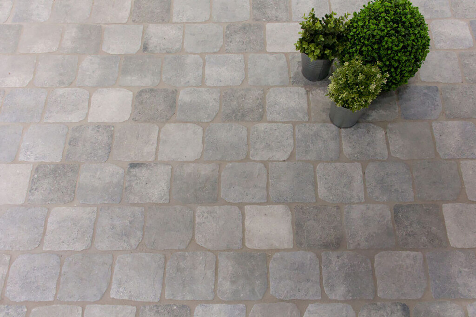 Heritage Cobblestone Light Grey Matt 150x150mm 2