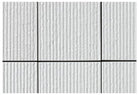 Regia 97 White Ribbed 97 x 97 mm Japanese Tile