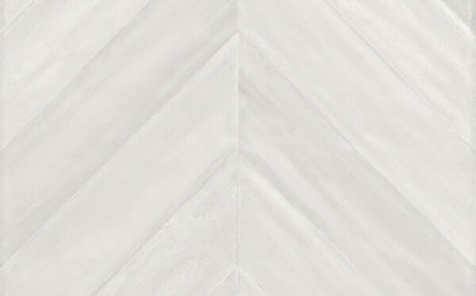 Whole Chevron Maiolica White