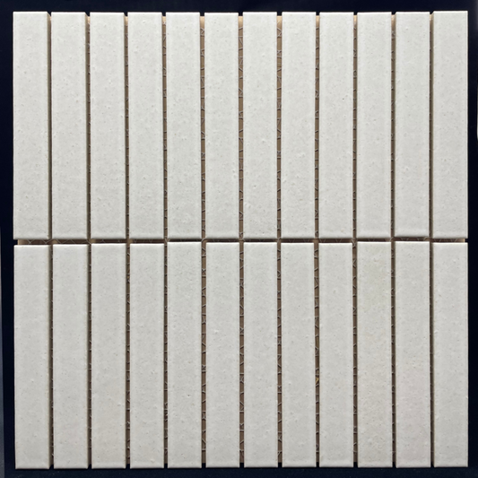 Akito Japanese Finger Mosaic 145x20mm - Bone White