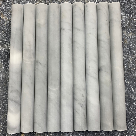 Imperial White Marble Flute 920x30mm