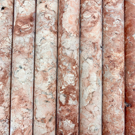 Ruby Rose Travertine Flute 920x30mm